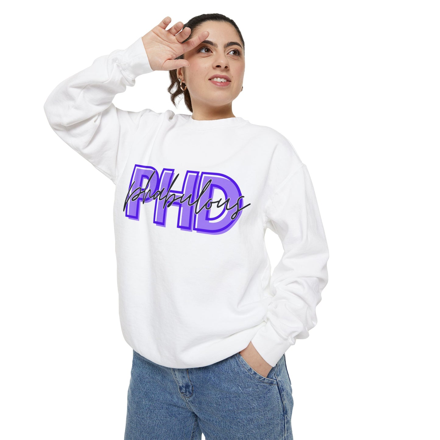 PHD Phabulous purple Unisex Garment-Dyed Sweatshirt