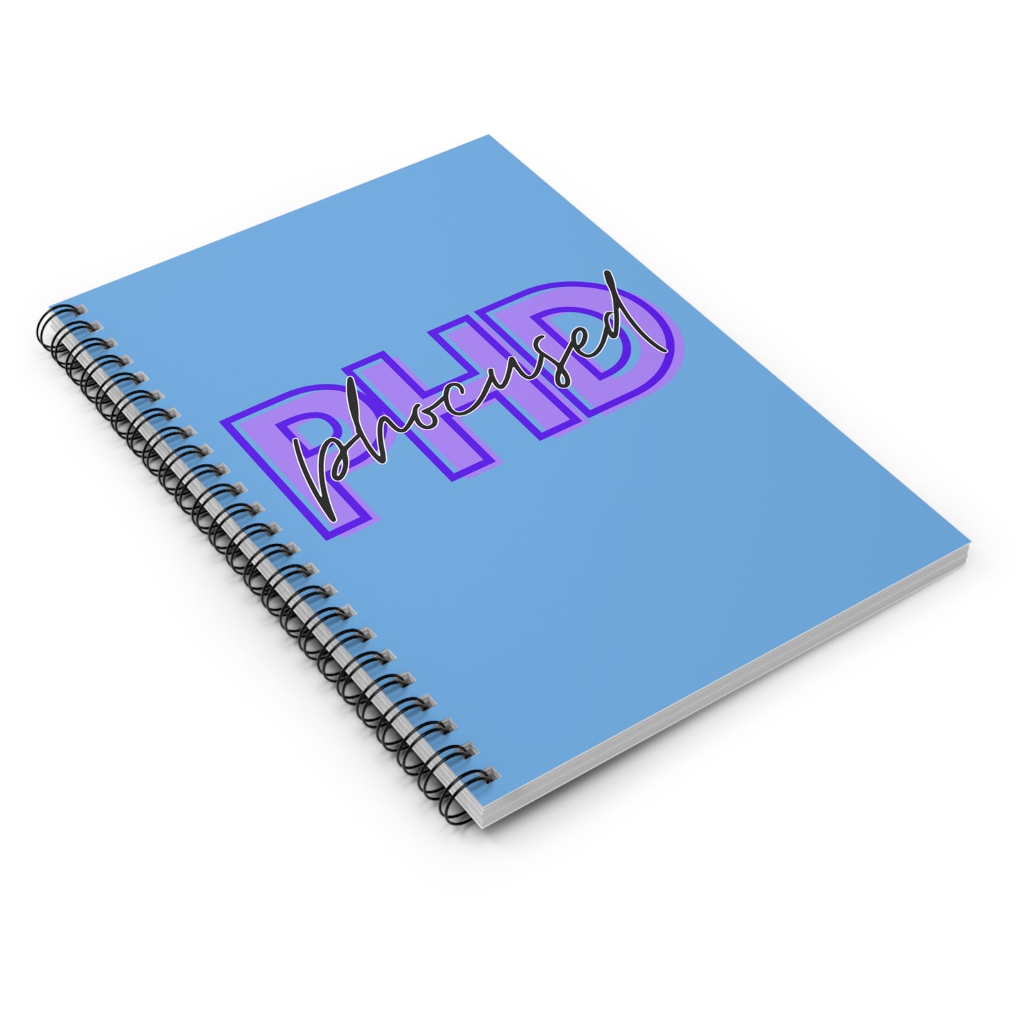 PHD Phocused Purple & Blue Spiral Notebook - Ruled Line