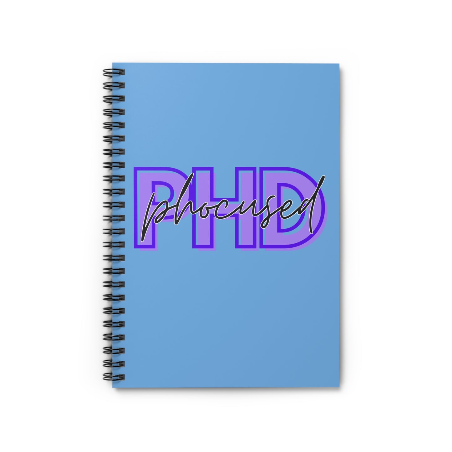 PHD Phocused Purple & Blue Spiral Notebook - Ruled Line