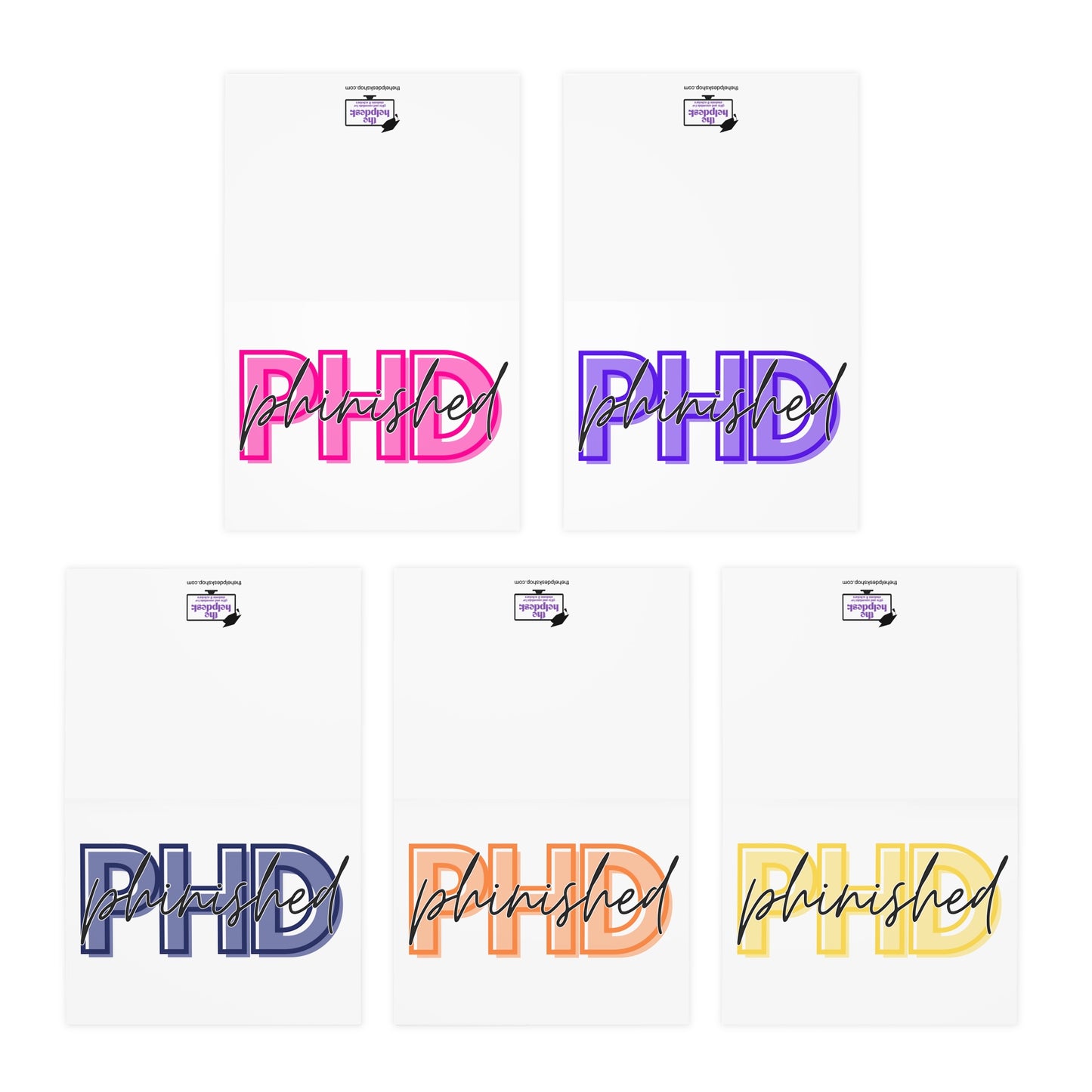 "Phinished" Graduation Greeting Cards - Celebrate Your PhD Achievement