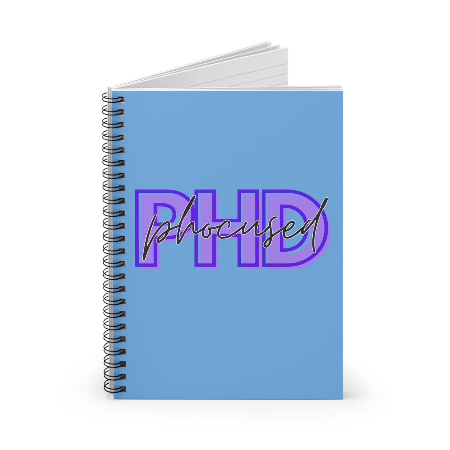 PHD Phocused Purple & Blue Spiral Notebook - Ruled Line